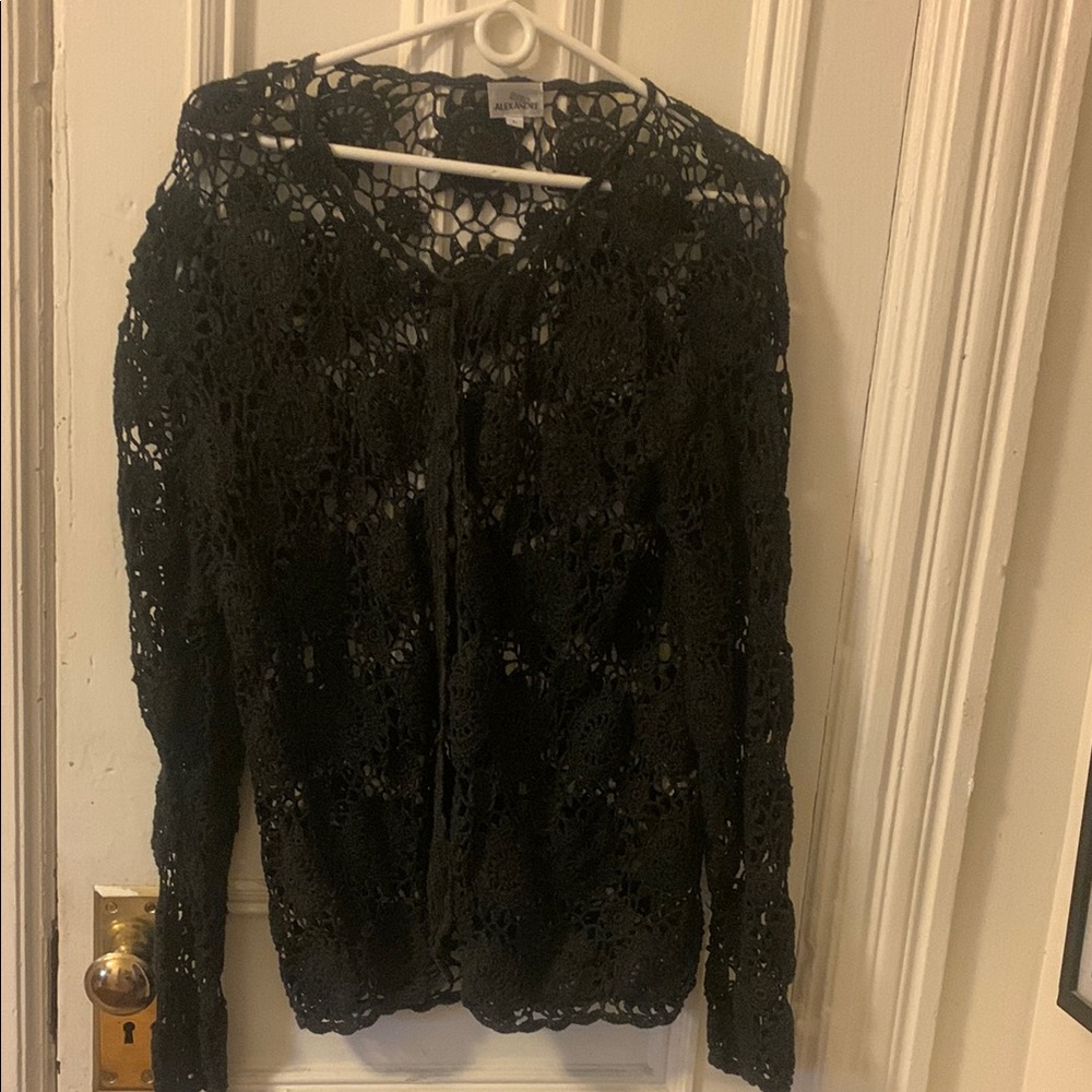 Black Lace Cardigan